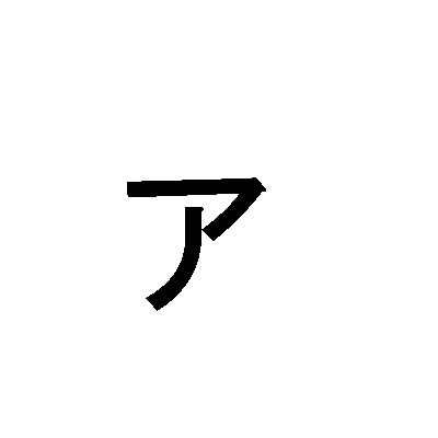 Vokalerna i katakana