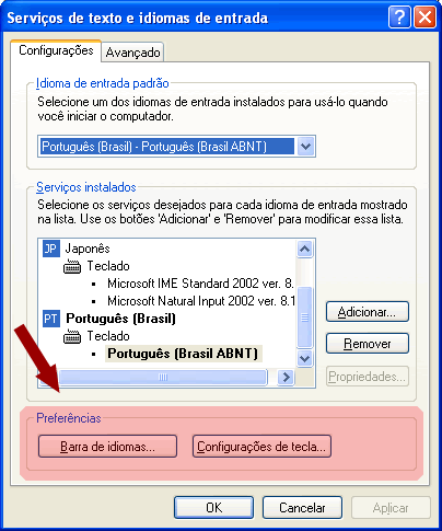 Servizi linguistici e di testo di windows ime Servizi linguistici e di testo di windows ime
