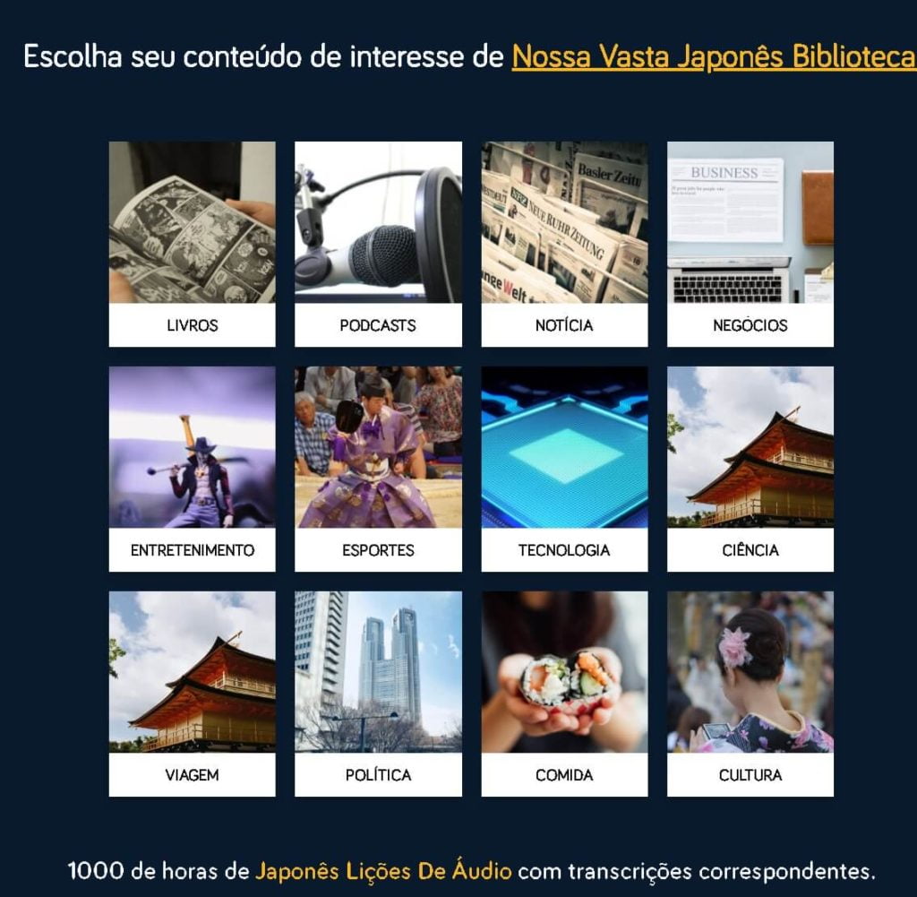 LingQ - biblioteca de japonês online