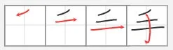 kanji stroke order hand
